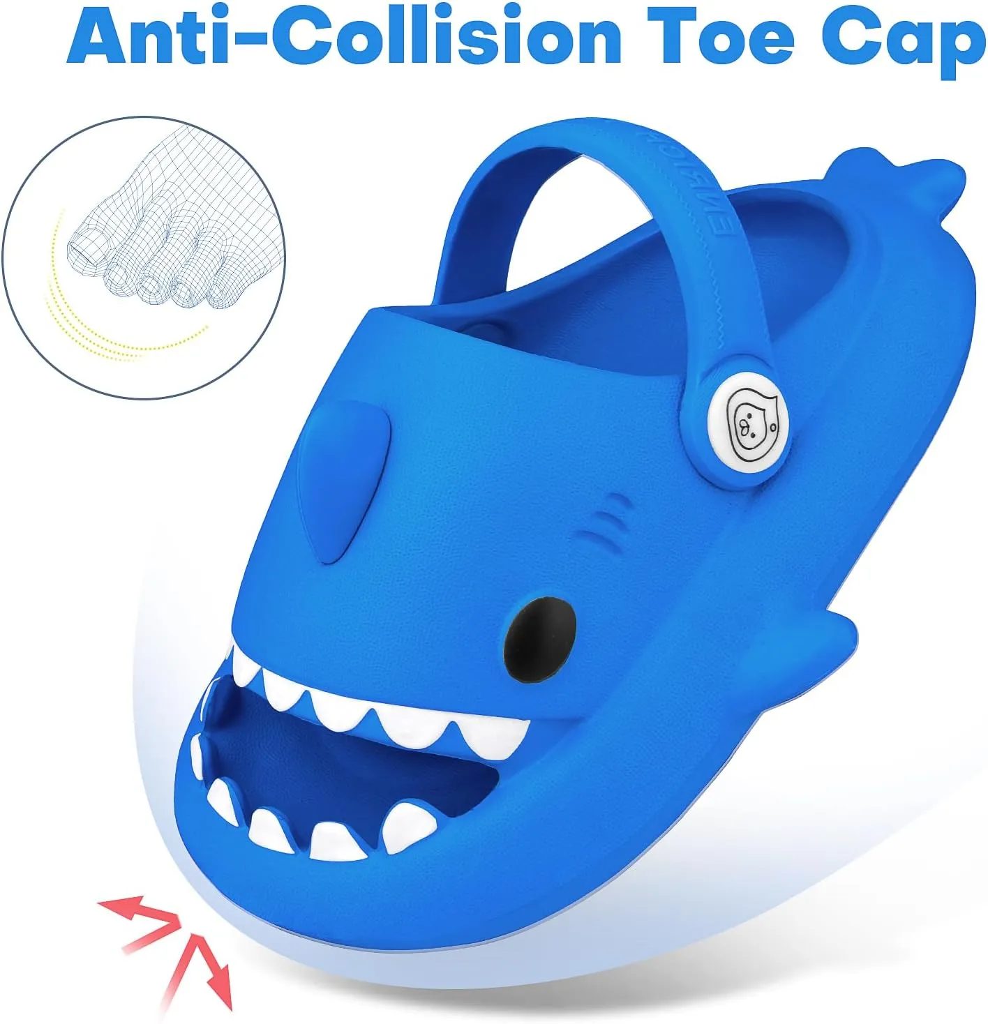 Kids Shark Cloud Slides | Boys Girls Slip On Sandals | Toddler Beach Slippers | Youth Fish Flip Flops Pool Shower Shoes