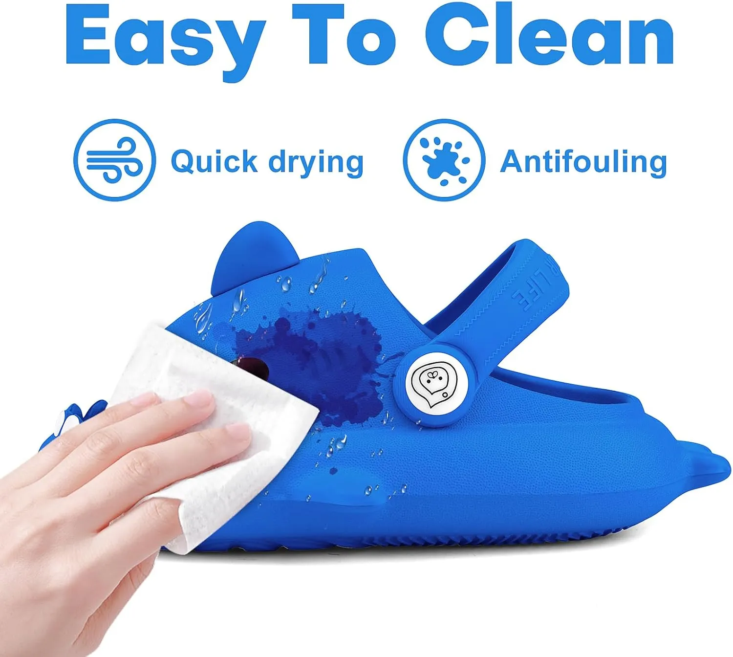 Kids Shark Cloud Slides | Boys Girls Slip On Sandals | Toddler Beach Slippers | Youth Fish Flip Flops Pool Shower Shoes