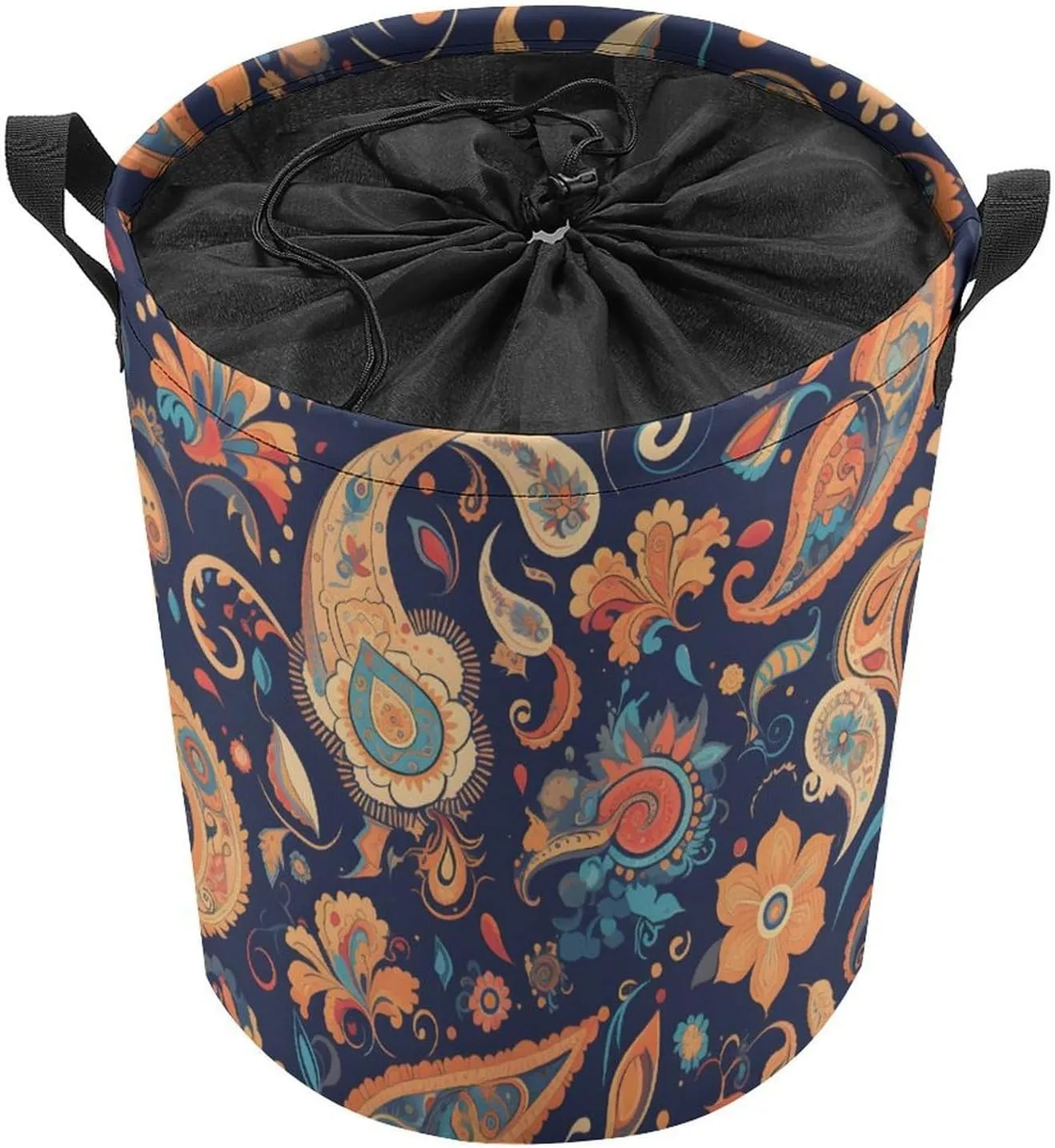 Laundry Hampers, Large Drawstring Laundry Bag, Removable Laundry Bags, Collapsible Storage Bin with Handles for Home Organization, Kids Room, Nursery Symmetry