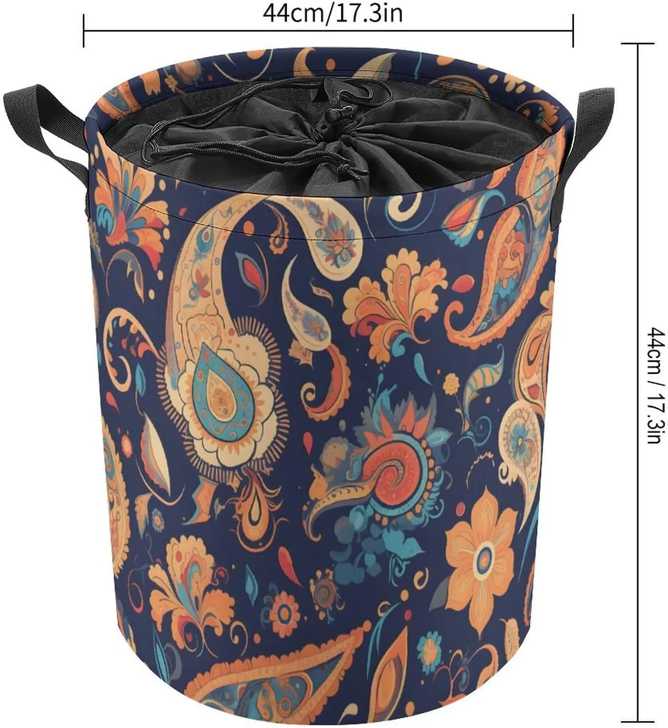 Laundry Hampers, Large Drawstring Laundry Bag, Removable Laundry Bags, Collapsible Storage Bin with Handles for Home Organization, Kids Room, Nursery Symmetry