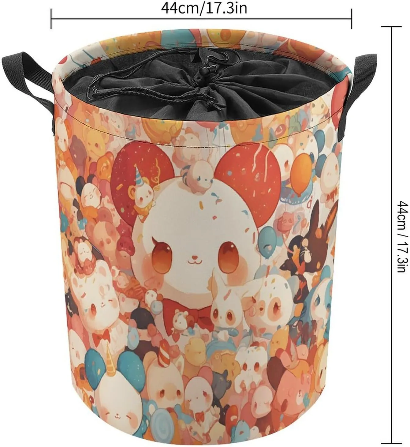 Laundry Hampers, Large Drawstring Laundry Bag, Removable Laundry Bags, Collapsible Storage Bin with Handles for Home Organization, Kids Room, Nursery Textile