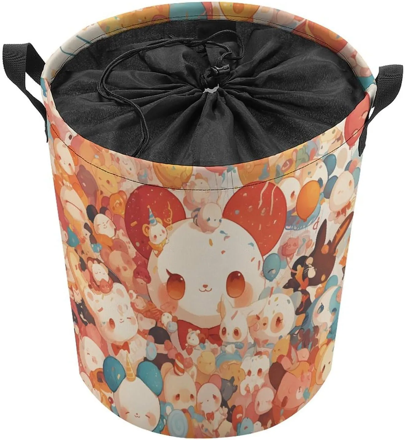 Laundry Hampers, Large Drawstring Laundry Bag, Removable Laundry Bags, Collapsible Storage Bin with Handles for Home Organization, Kids Room, Nursery Textile