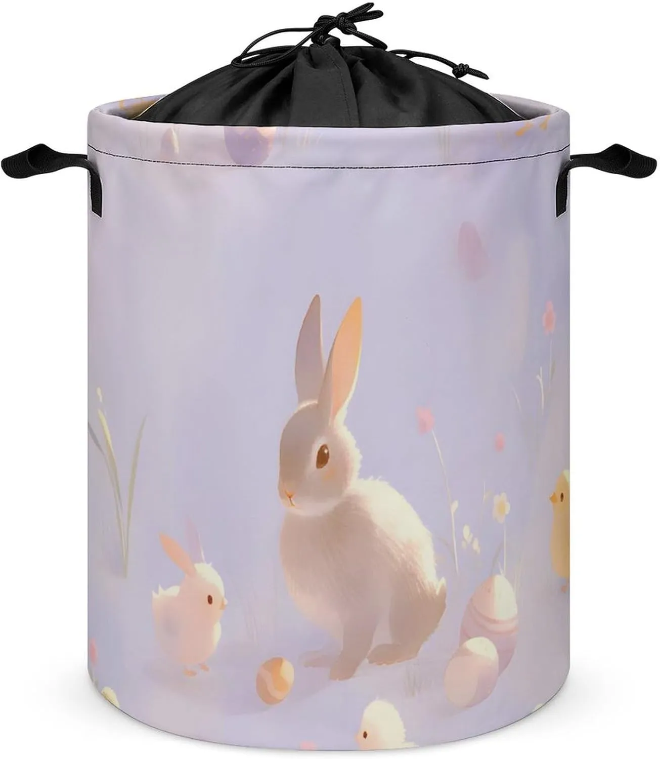 Laundry Hampers, Large Drawstring Laundry Bag, Removable Laundry Bags, Collapsible Storage Bin with Handles for Home Organization, Kids Room, Nursery Vertebrate