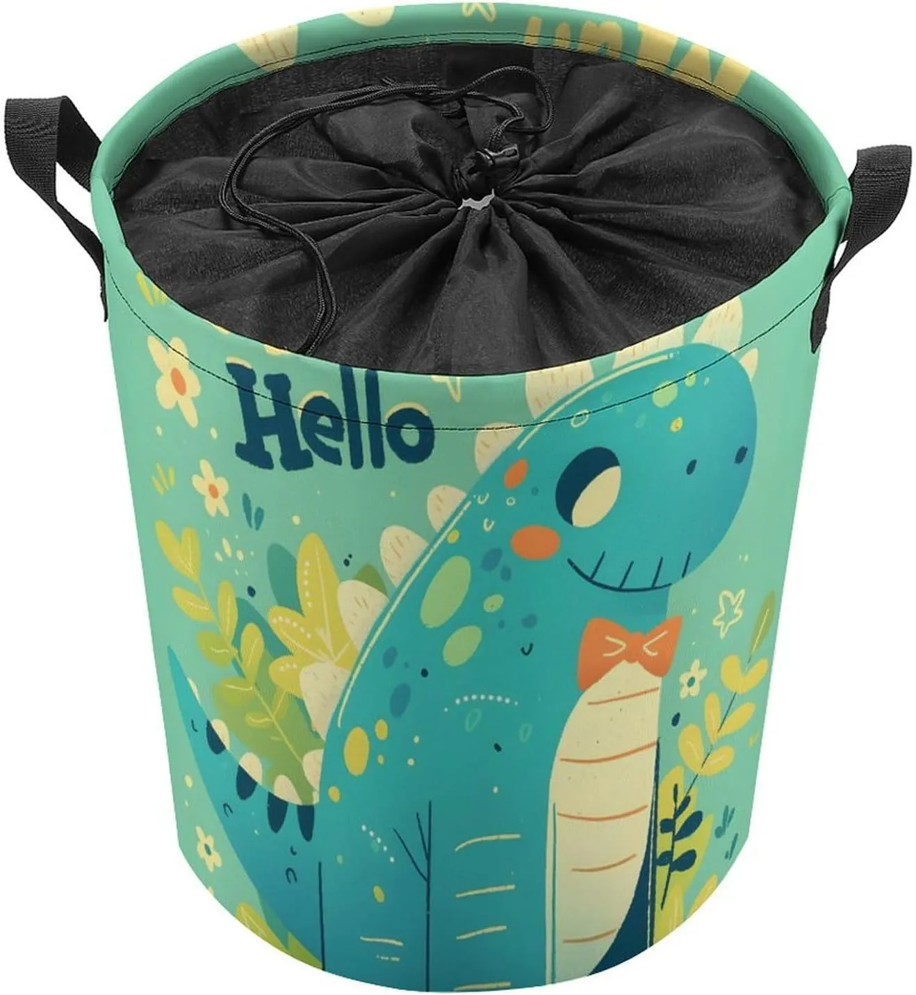 Laundry Hampers, Large Drawstring Laundry Bag, Removable Laundry Bags, Collapsible Storage Bin with Handles for Home Organization, Kids Room, Nursery Vertebrate