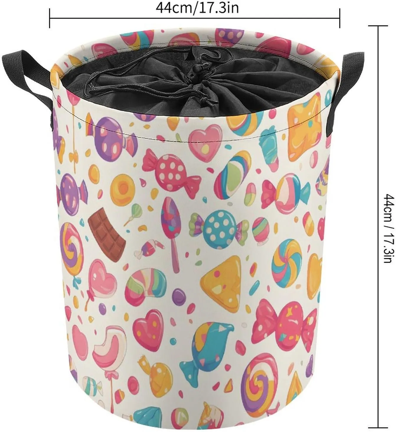 Laundry Hampers, Large Drawstring Laundry Bag, Removable Laundry Bags, Collapsible Storage Bin with Handles for Home Organization, Kids Room, Nursery Visual Arts