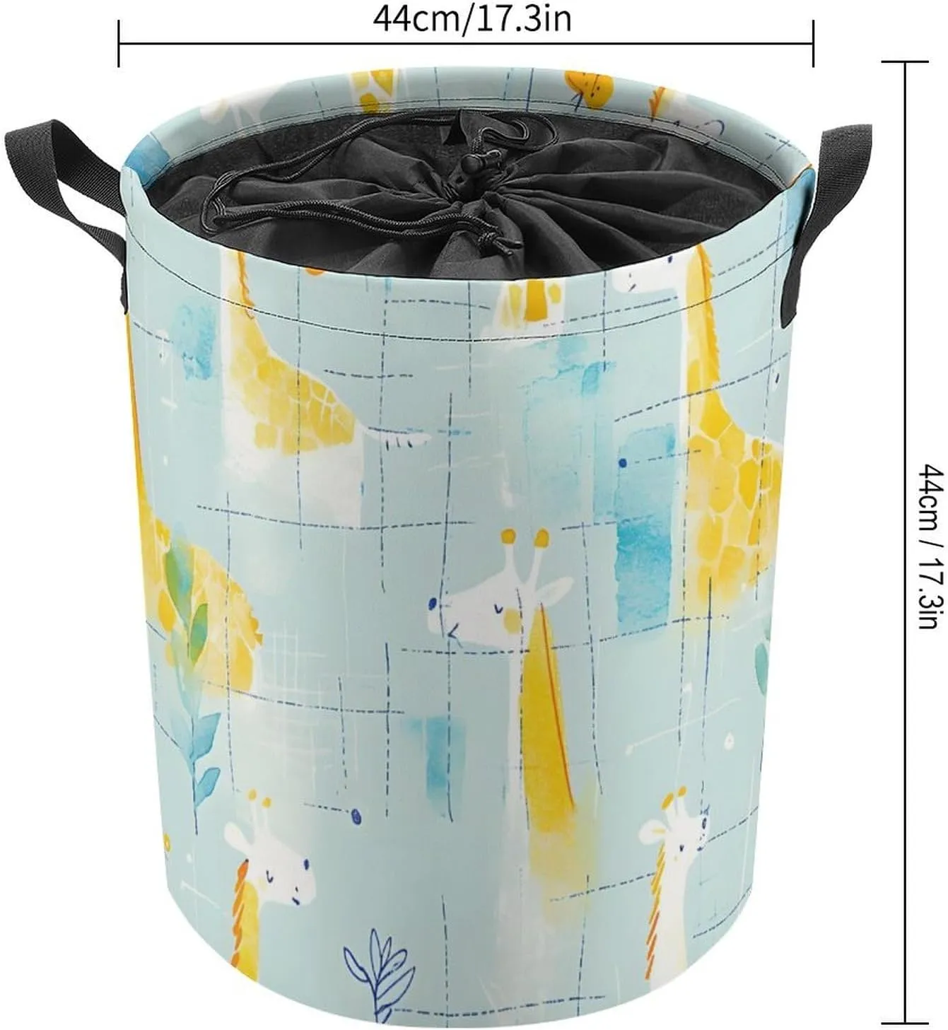 Laundry Hampers, Large Drawstring Laundry Bag, Removable Laundry Bags, Collapsible Storage Bin with Handles for Home Organization, Kids Room, Nursery World
