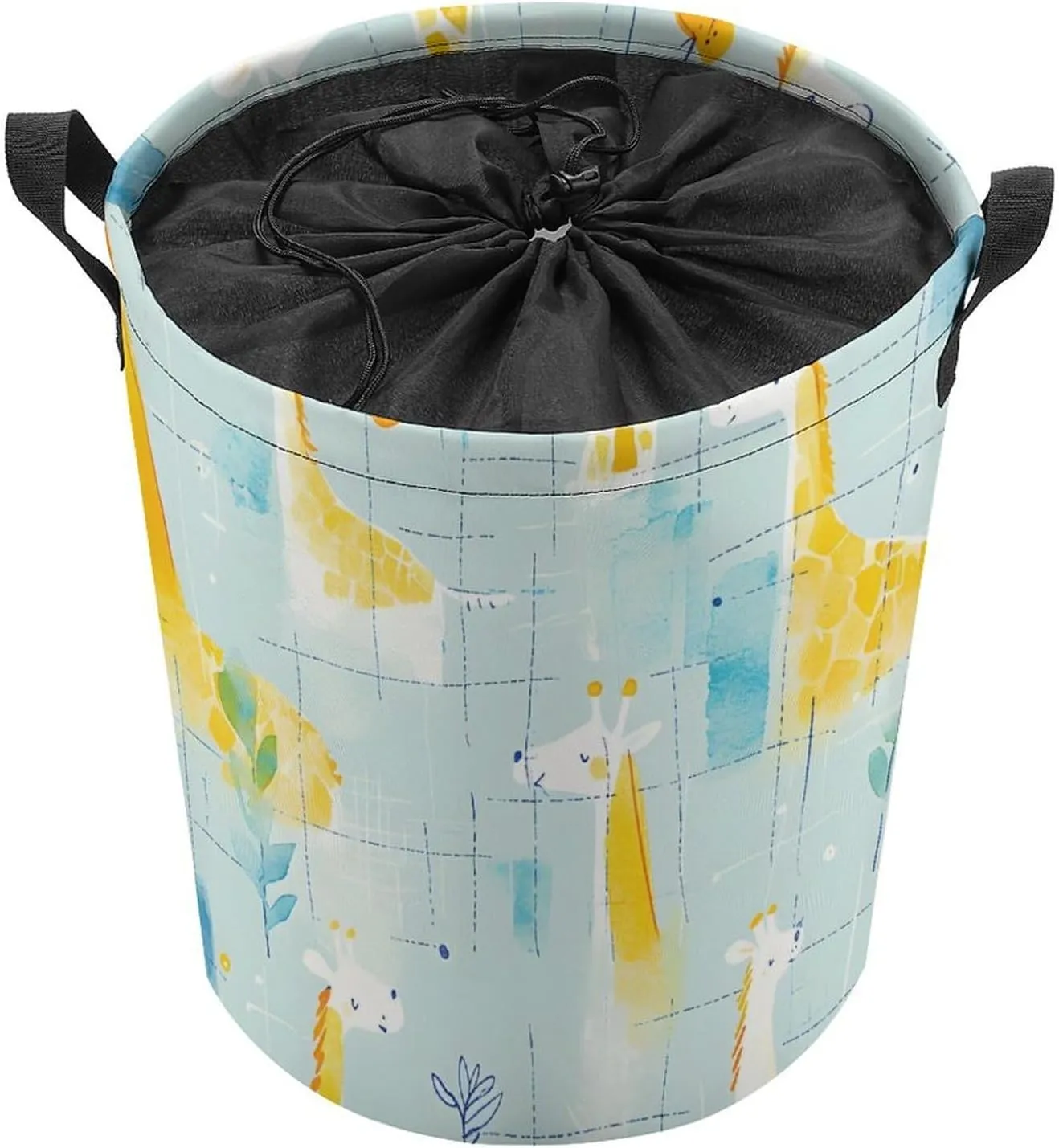 Laundry Hampers, Large Drawstring Laundry Bag, Removable Laundry Bags, Collapsible Storage Bin with Handles for Home Organization, Kids Room, Nursery World