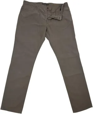 Light Brown Solid Pants - Slim
