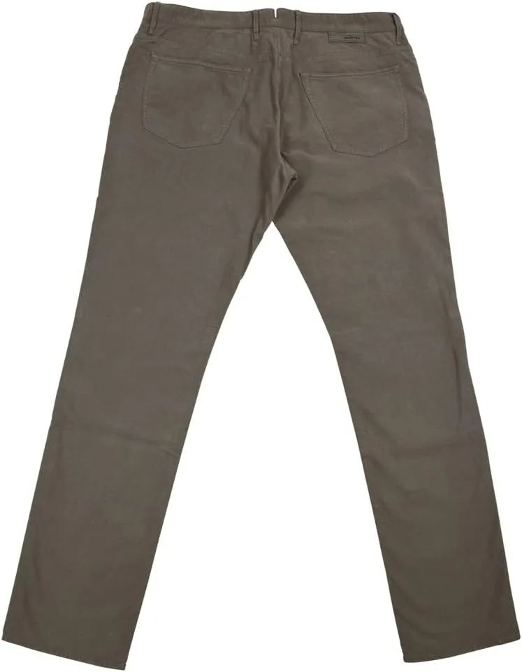 Light Brown Solid Pants - Slim