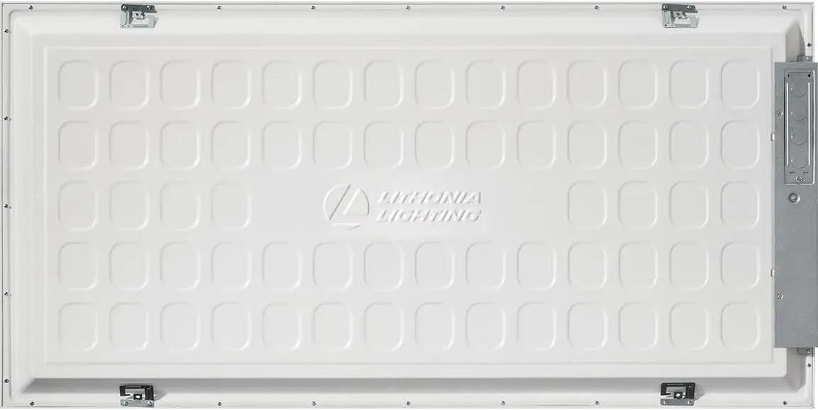 Lithonia Lighting CPX 2x4 LED Flat Panel Light, 2 ft. x 4 ft. LED Light Panel, Ceiling Lighting Fixture for Shop Lighting, 4000 Lumens, 4000K Cool White, Non-Dimming, Smooth Satin Lens, 2-Pack