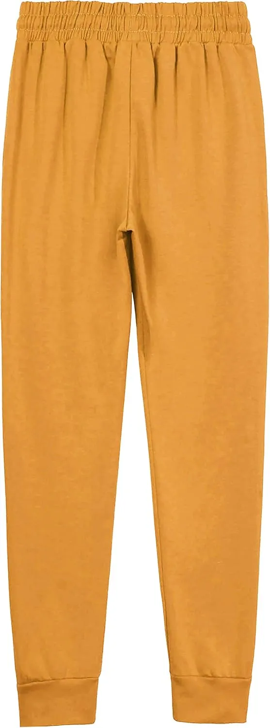 Ma Croix Women's Light Weight Drawstring Training Sport Jogger Pants French Terry Cotton Blend Casual Sweatpants
