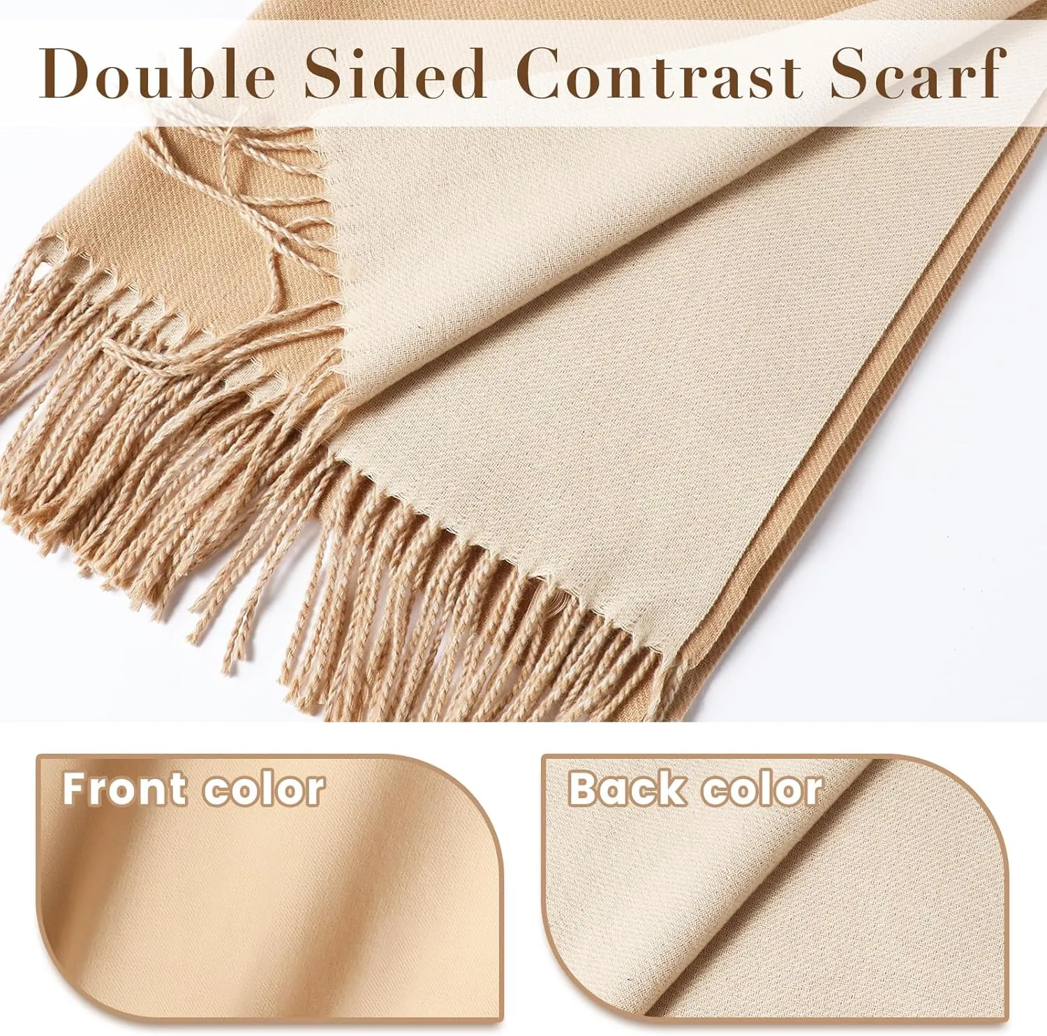 maamgic Womens Scarf Large Pashmina Shawls and Wraps Light Blanket Scarf for Evening Dress Warm Daily Travel Office
