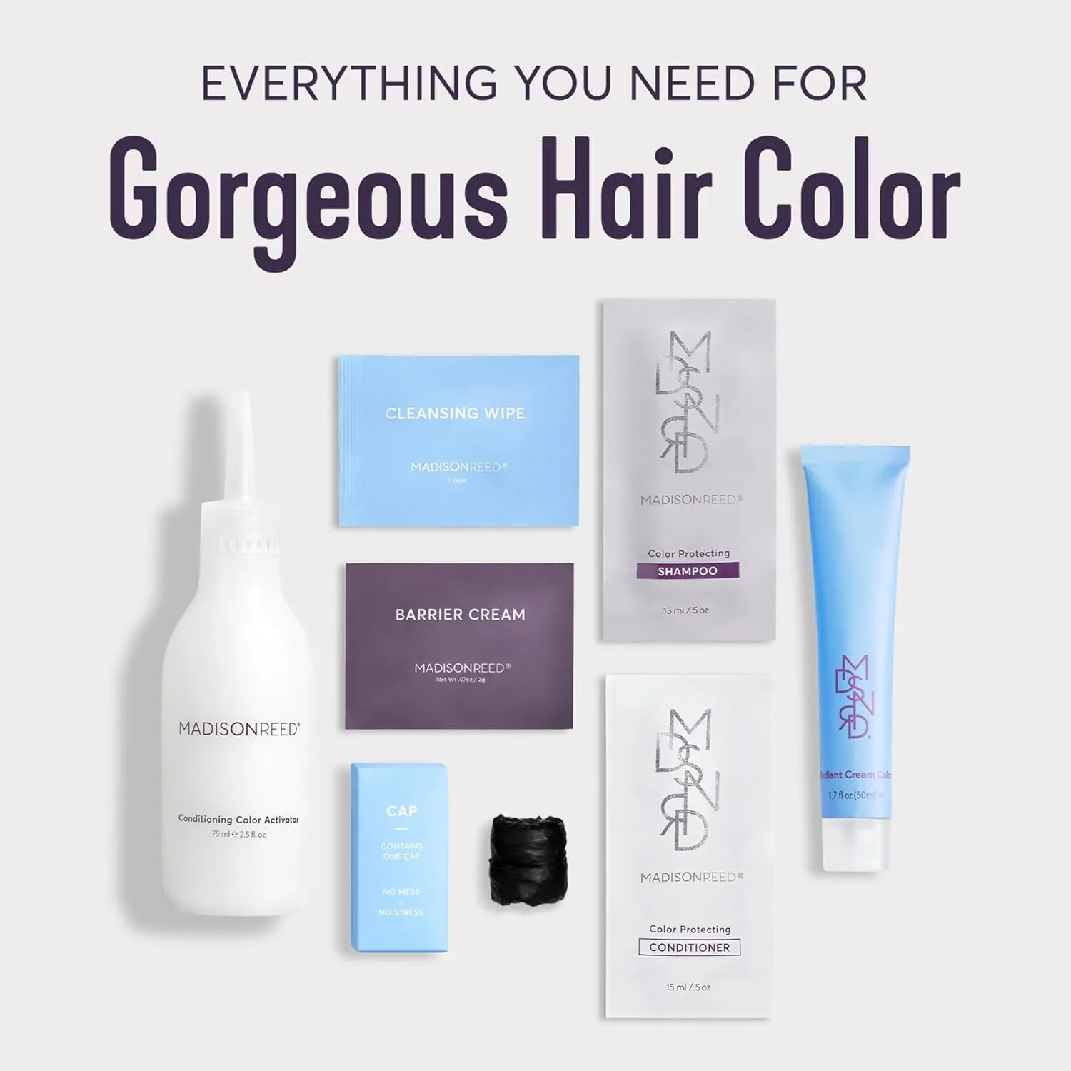 Madison Reed Radiant Hair Color Kit, Light Brown for 100% Gray Coverage of Resistant Gray Hair, Ammonia-Free, 6.5NNN Novara Light Brown, Permanent Hair Dye, Pack of 1