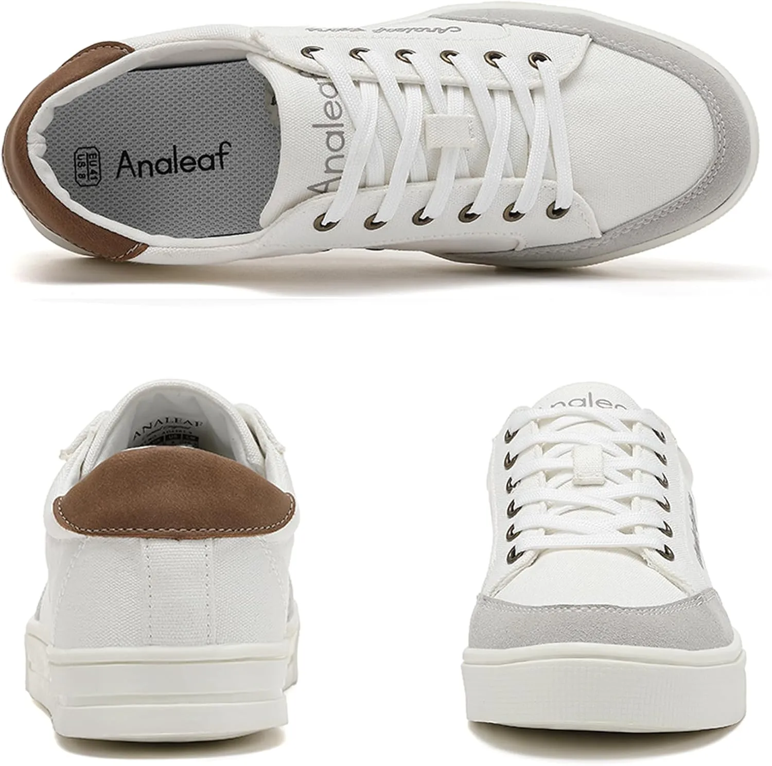 Mens Canvas Sneakers Casual Shoes Low Top Lace Up Shoes