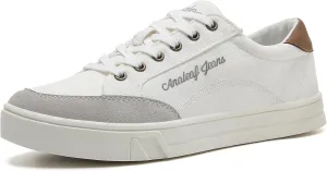 Mens Canvas Sneakers Casual Shoes Low Top Lace Up Shoes