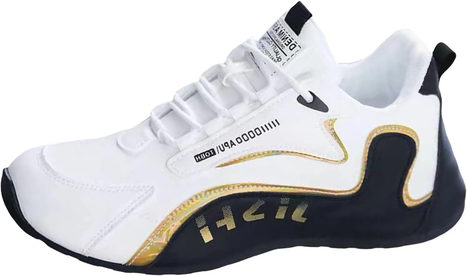 Men's White Running Sneakers - Golf Shoes