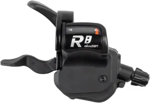 microSHIFT R8 Right Trigger Shifter - 8-Speed Road, Compatible, Black