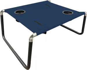 Neso Portable Beach Table with Cup Holders, Cell Phone Pockets, Lightweight for Picnics and Parks (Navy)