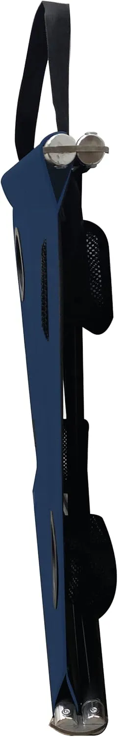 Neso Portable Beach Table with Cup Holders, Cell Phone Pockets, Lightweight for Picnics and Parks (Navy)