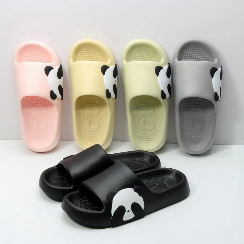 Panda Slippers - Cute Cartoon Indoor Outdoor Wear for Couples - EVA Bathroom Slippers