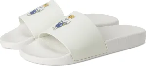 POLO RALPH LAUREN, Men's, Polo Bear Slide, Heritage Bear - Deckwash White, 14, Medium