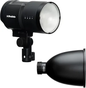 Profoto TeleZoom Reflector White for Protruded and Flat-Fronted Lights with Adjustable Zoom Bundle with B10X Off-Camera Flash and Continuous Light (2 Items)