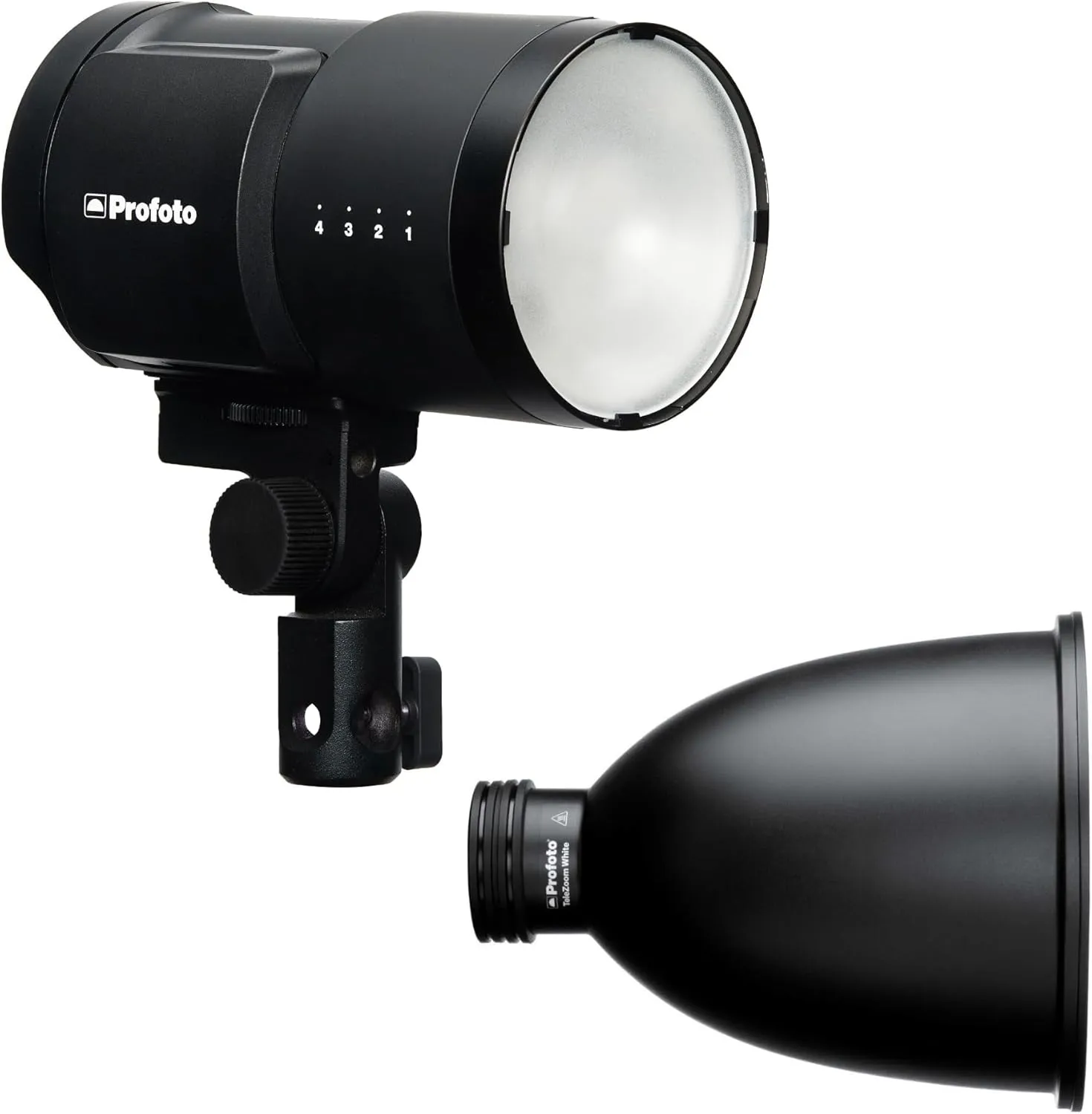 Profoto TeleZoom Reflector White for Protruded and Flat-Fronted Lights with Adjustable Zoom Bundle with B10X Off-Camera Flash and Continuous Light (2 Items)