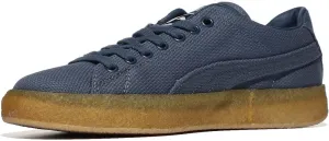 PUMA Mens Suede Crepe Canvas Lace Up Sneakers Shoes Casual - White