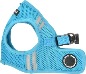 Puppia Soft Vest Dog Harness No Choke Step-in Reflective Triple Layered Breathable Mesh for Small and Medium Dog, Sky Blue, Small