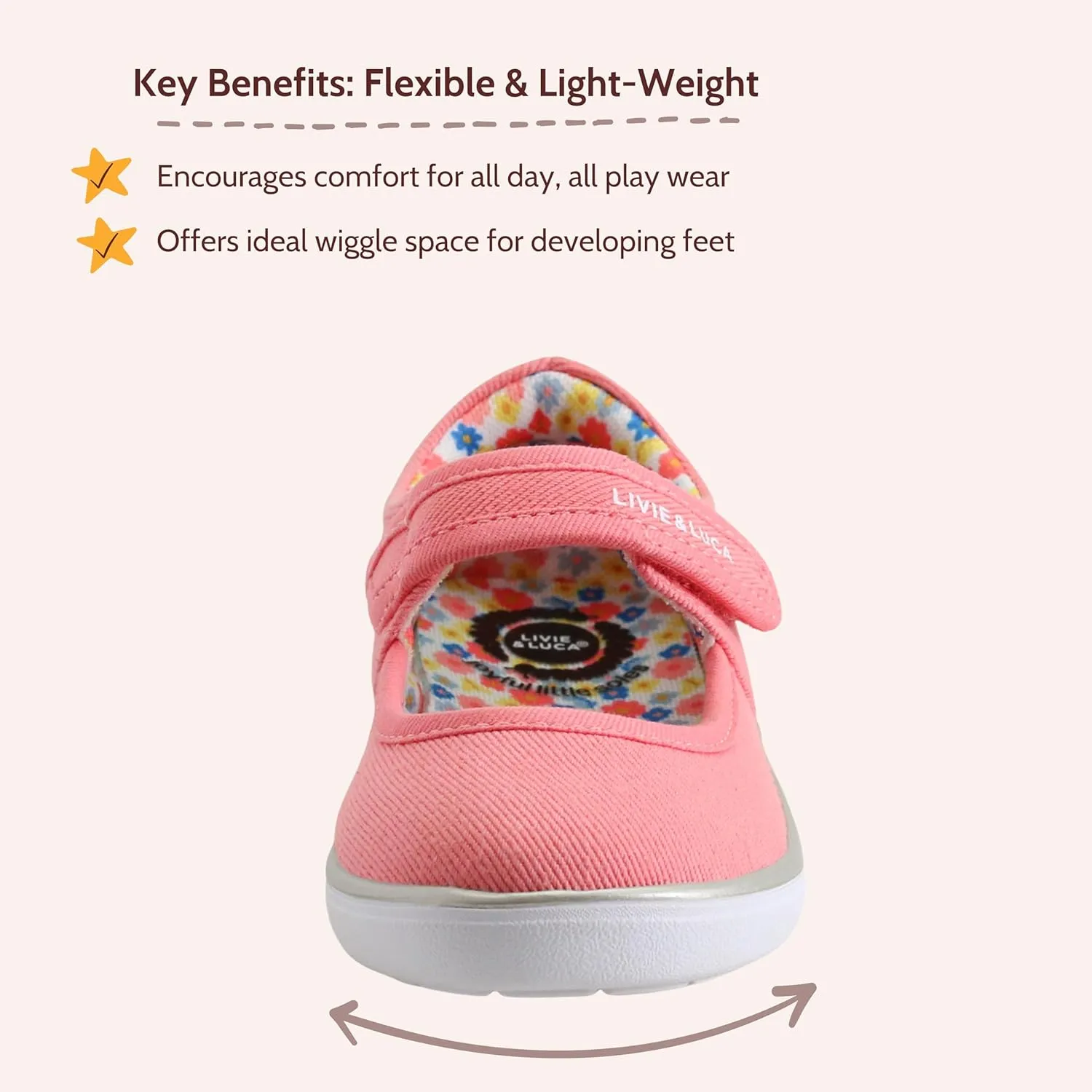 Ravine Eco Girls Mary Jane Toddler Shoes - 100% Vegan Anti Stink Technology - Certified Safe Foot Growth, Baby, Toddler, & Kids Mary Janes Flats for School Uniform, Dress Party, Wedding Flower Girl