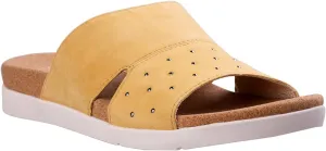 REVITALIGN Women's Lucy Stud Slide Sandal, Cornsilk, 10 Wide