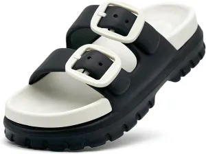 rosyclo Cloud Sandals for Women and Men, Pillow House Slippers Shower Shoes Bathroom Indoor Outdoor Slide Sandals, Buckle Adjustable, Ultimate Comfort, Lightweight, Thick Sole, Non-Slip