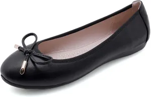SAILING LU Women's Foldable Flat Shoes Portable Travel Ballet Flats Roll Up Slipper Shoes