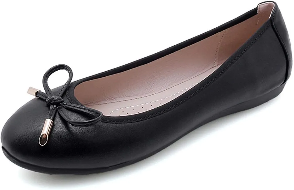 SAILING LU Women's Foldable Flat Shoes Portable Travel Ballet Flats Roll Up Slipper Shoes