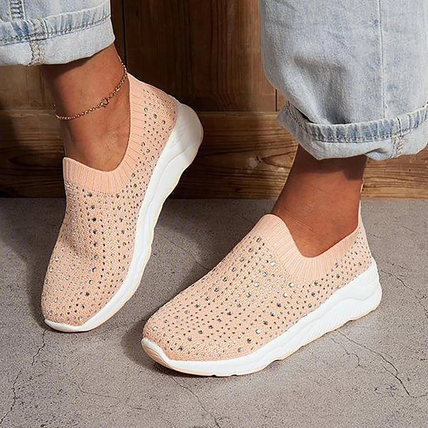 Silver Platform Wedge Sneakers for Women Womens Non Slip Wide Toe Work Shoes Restaurant Gym Shoes Women Black Womens Fashion Sneakers Black Wedge Zapatos De Vestir para Mujer Con Juanetes