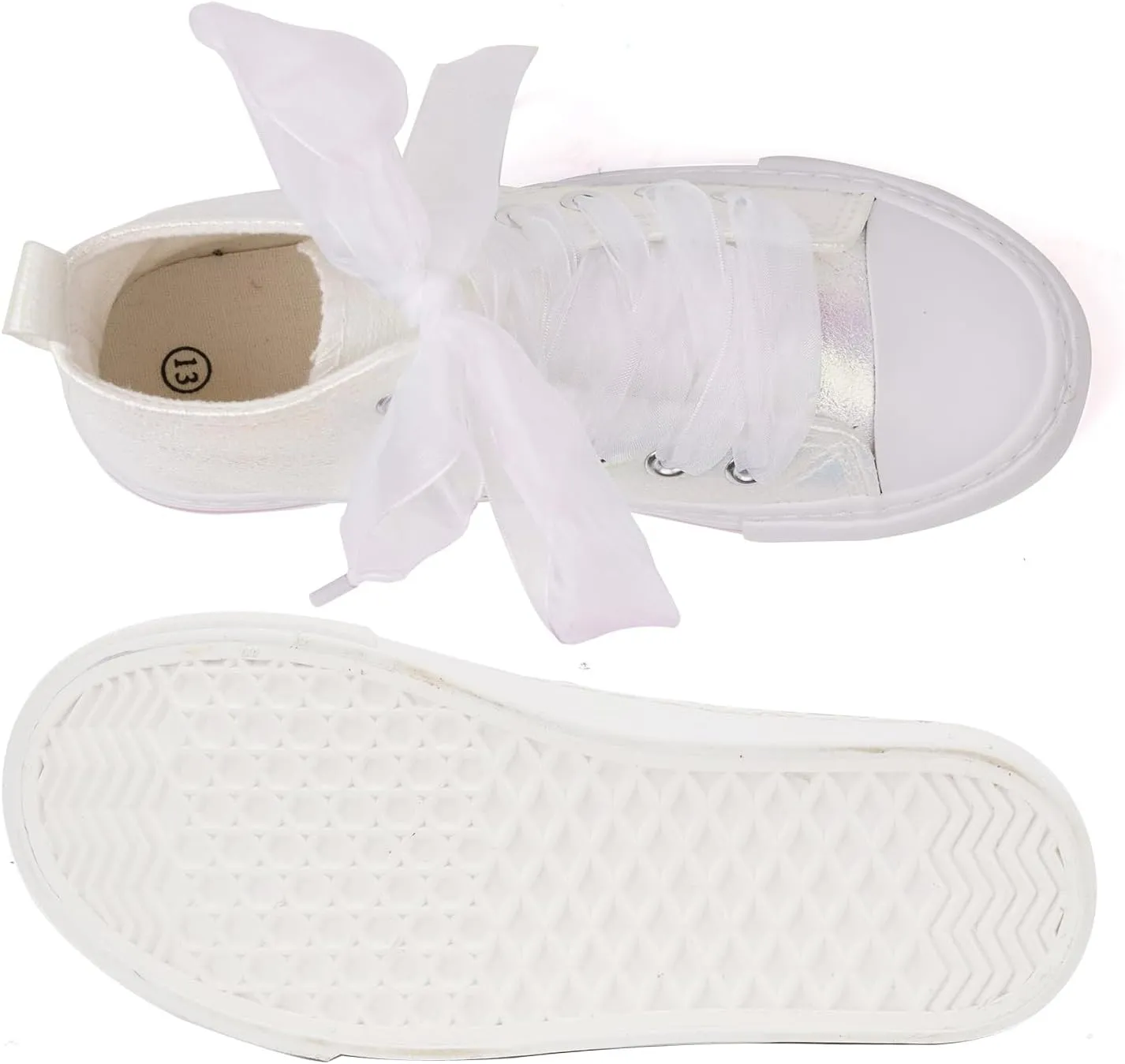 ToandonToddler Kids Sneakers Sparkle Fashion Glitter Sequins Canvas Shoes