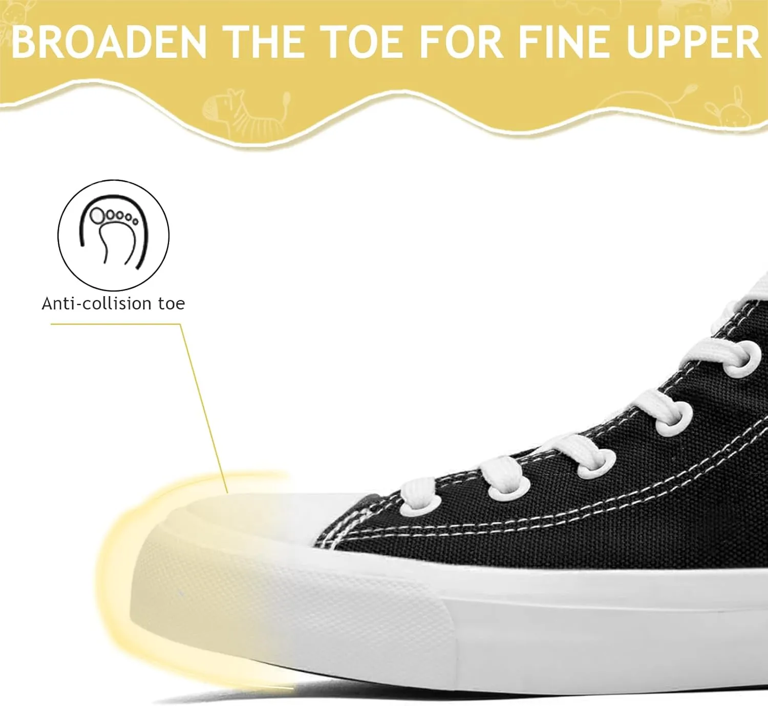 Toddler Sneakers for Girls Boys High Top Kids Lace Up Canvas Fashion Shoes Comfortable Classic Casual Running Walking Shoe