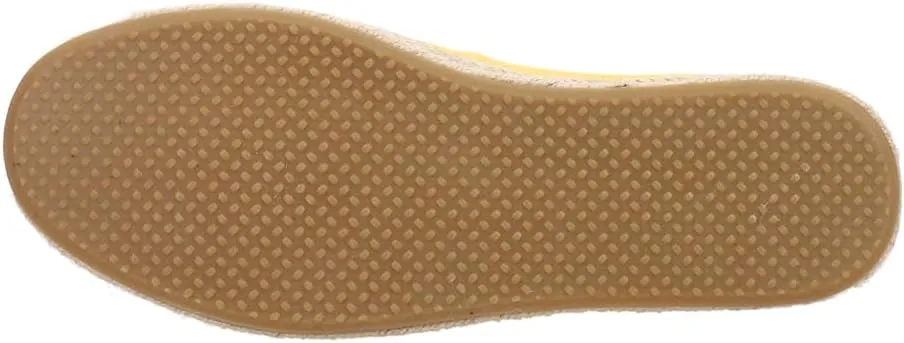 TOMS Womens Carolina Platform Espadrille Slip On Flats Casual - Yellow