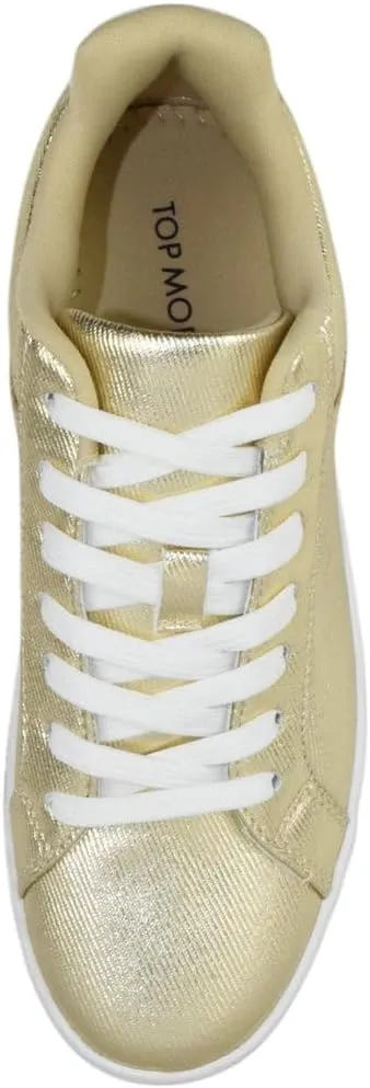 TOP Moda Shoes Women Flat Fashion Platform Sneakers Crystals Rhinestone Bling Lace Up Aerie-1
