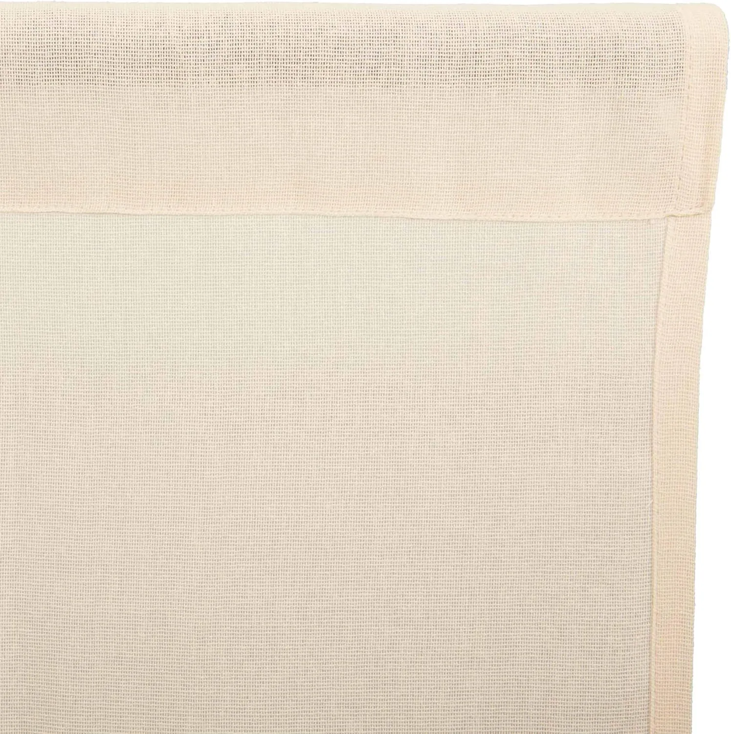 VHC Brands Tobacco Cloth Natural Curtain, Short Panel 63x36, 3