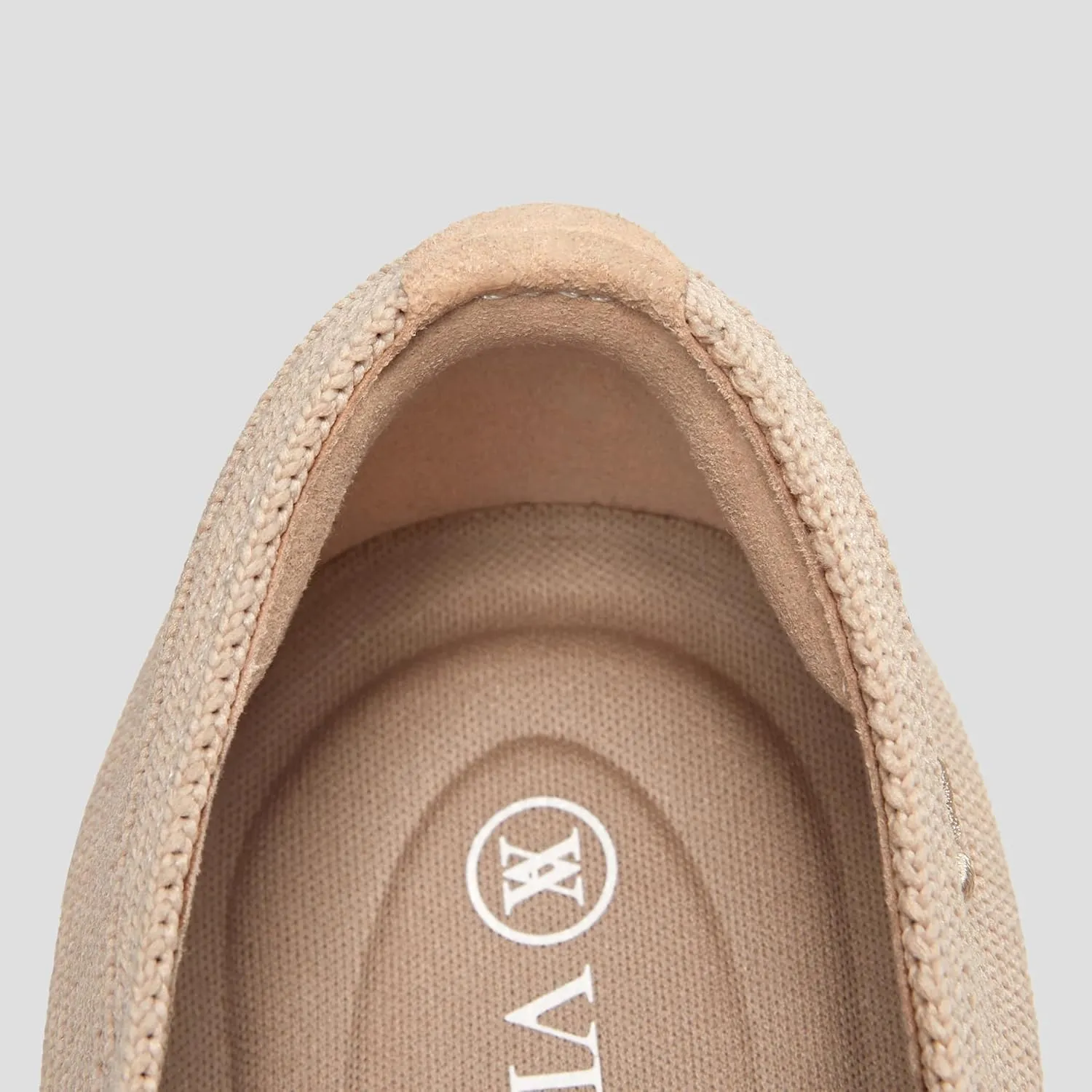 VIVAIA Margot Mary Jane Women Flat Shoes Comfortable for Work with Arch Support Slip on Square-Toe Washable Shoes