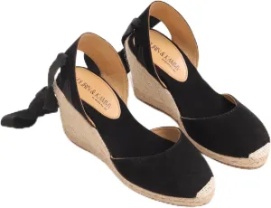 VOLIRIN & KAMMV Women's Espadrilles Wedges Sandals Heels Closed Toe Tie Lace Up Platform Ankle Strap Summer Dress Shoes