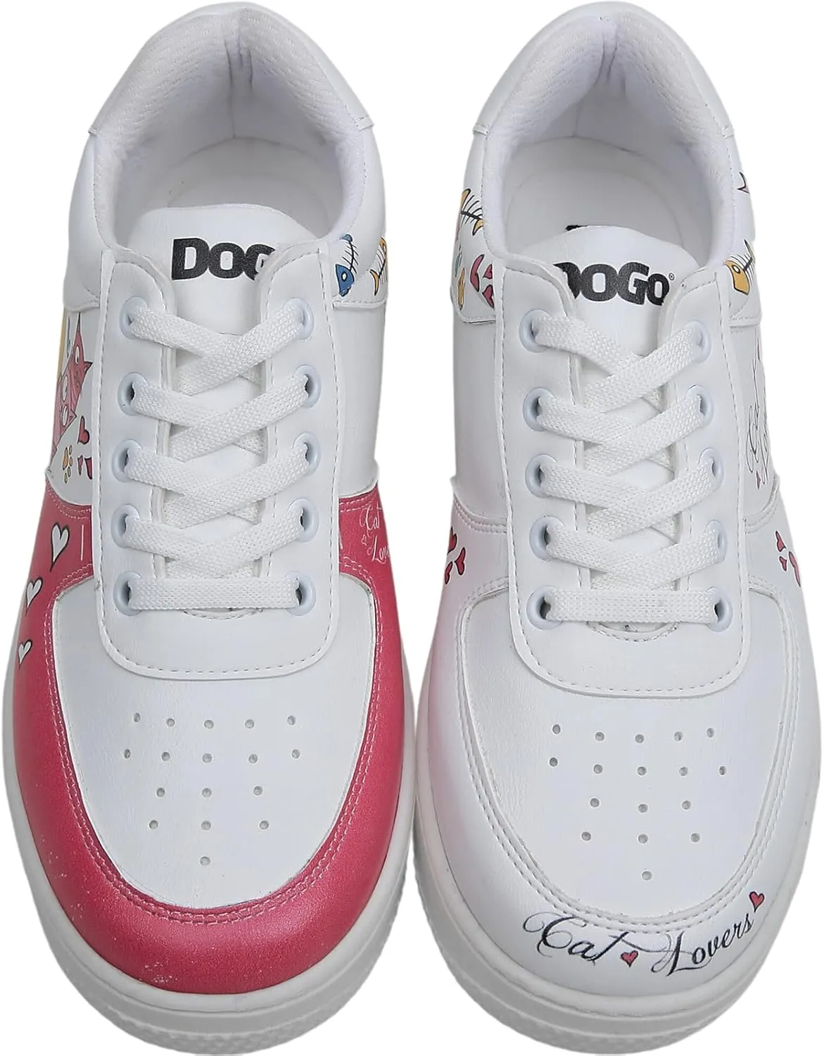 White Sneakers for Women - Handmade Women's Fashion Sneakers, Vegan Leather and Unique Design Dice Sneakers
