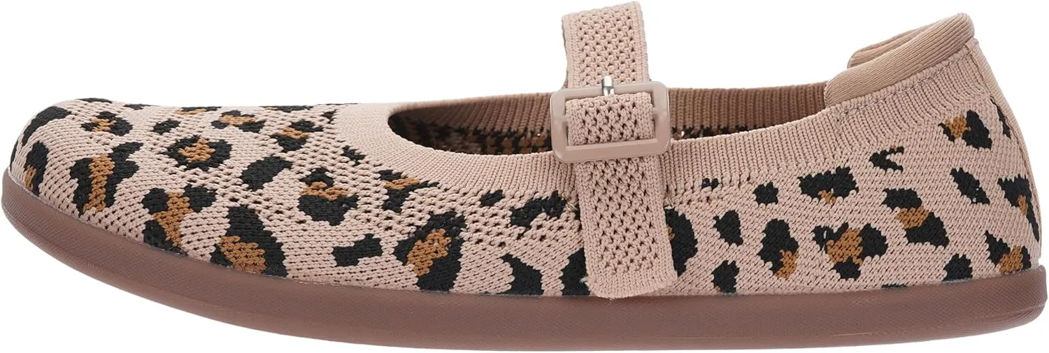 WHITIN Women's Barefoot Mary Jane Flats   Wide Toe Box   Zero Drop Sole   Adjustable Straps