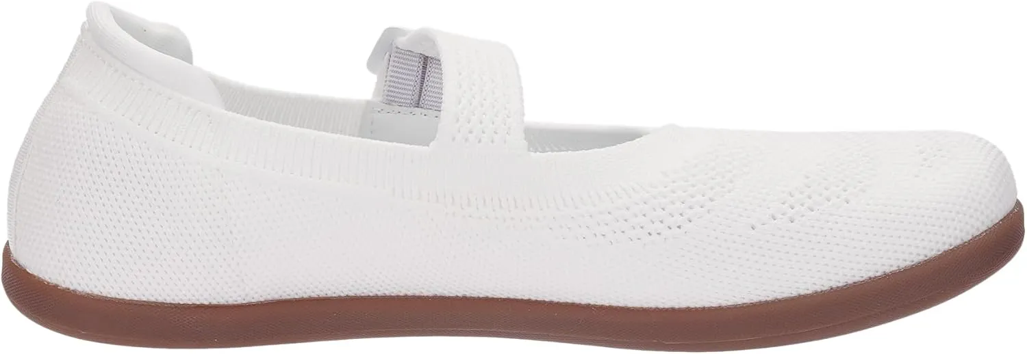 WHITIN Women's Barefoot Mary Jane Flats   Wide Toe Box   Zero Drop Sole   Adjustable Straps