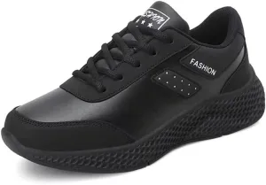 Womens Comfortable Synthetic Leather Walking Sneakers for Travel Sport