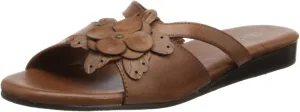 Women's Fiji Dress Sandal,Luggage Soft Maia Leather,7 W US
