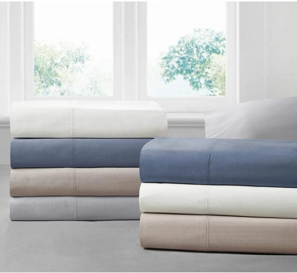 Xtream Fabric 4 Piece Real 800 Thread Count Bed Sheet Set - 100% Egyptian Cotton Ultra Soft Luxury Sheets - Italian Finish Fitted Sheet fits Upto 19” deep Pocket Mattress (King, Light Grey Solid)